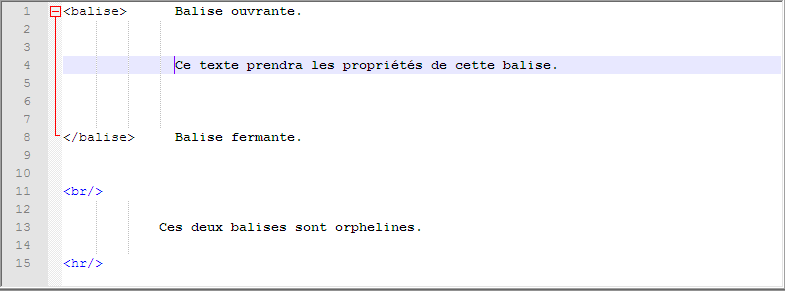 Les balise doubles du HTML